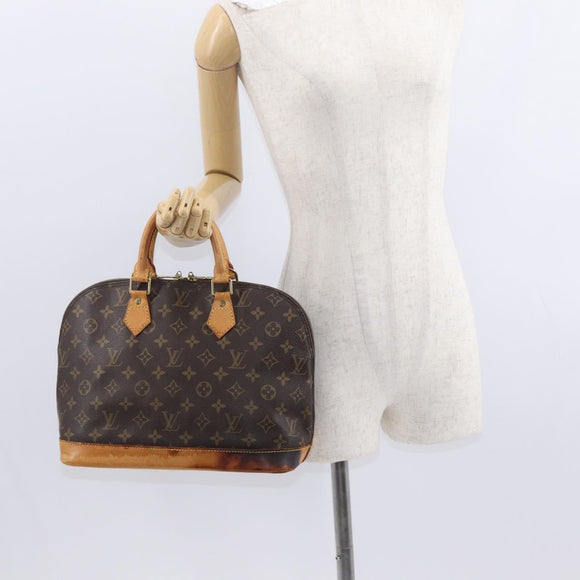 LOUIS VUITTON Monogram Alma Hand Bag M51130 LV Auth BA8526