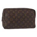 LOUIS VUITTON Monogram Trousse Toilette 28 Clutch Bag M47522 LV Auth BA8543-1