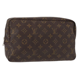 LOUIS VUITTON Monogram Trousse Toilette 28 Clutch Bag M47522 LV Auth BA8543