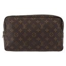 LOUIS VUITTON Monogram Trousse Toilette 28 Clutch Bag M47522 LV Auth BA8543-2