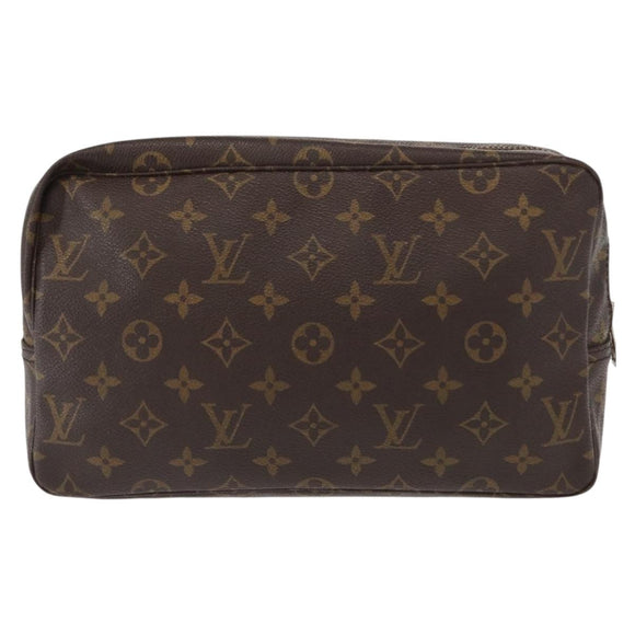 LOUIS VUITTON Monogram Trousse Toilette 28 Clutch Bag M47522 LV Auth BA8543
