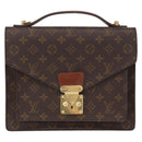 LOUIS VUITTON Monogram Monceau 28 Hand Bag M51185 LV Auth BA8549-13