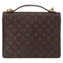 LOUIS VUITTON Monogram Monceau 28 Hand Bag M51185 LV Auth BA8549-2