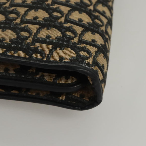 Christian Dior Trotter Canvas Shoulder Bag Navy Auth BA855