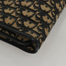 Christian Dior Trotter Canvas Shoulder Bag Navy Auth BA855-15