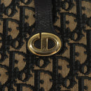 Christian Dior Trotter Canvas Shoulder Bag Navy Auth BA855-17