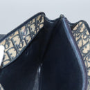 Christian Dior Trotter Canvas Shoulder Bag Navy Auth BA855-20