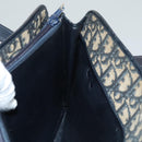 Christian Dior Trotter Canvas Shoulder Bag Navy Auth BA855-21
