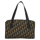 Christian Dior Trotter Canvas Shoulder Bag Navy Auth BA855-2