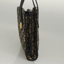 Christian Dior Trotter Canvas Shoulder Bag Navy Auth BA855-3