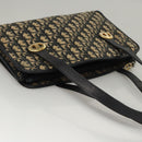 Christian Dior Trotter Canvas Shoulder Bag Navy Auth BA855-6