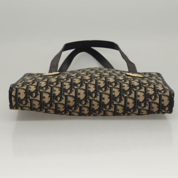 Christian Dior Trotter Canvas Shoulder Bag Navy Auth BA855