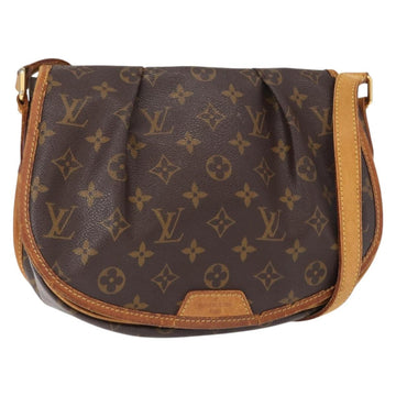 LOUIS VUITTON Monogram Menilmontant PM Shoulder Bag M40474 LV Auth BA8553