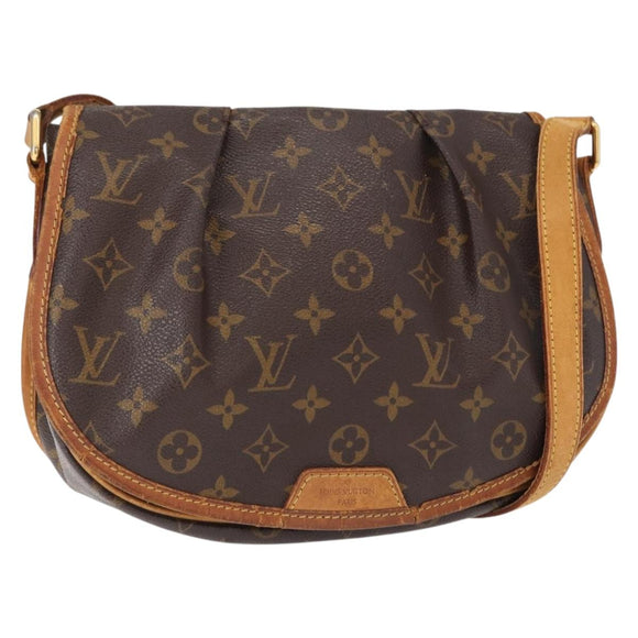 LOUIS VUITTON Monogram Menilmontant PM Shoulder Bag M40474 LV Auth BA8553