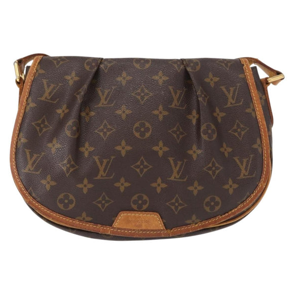LOUIS VUITTON Monogram Menilmontant PM Shoulder Bag M40474 LV Auth BA8553