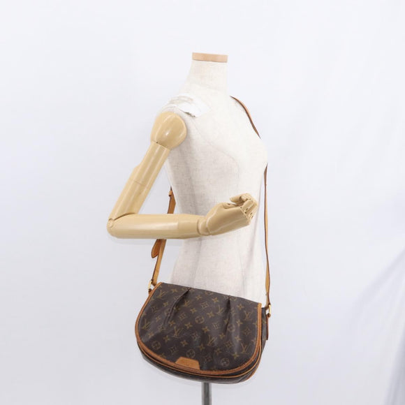 LOUIS VUITTON Monogram Menilmontant PM Shoulder Bag M40474 LV Auth BA8553