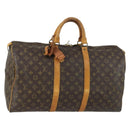LOUIS VUITTON Monogram Keepall 50 Boston Bag M41426 LV Auth BA8559-1