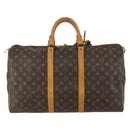 LOUIS VUITTON Monogram Keepall 50 Boston Bag M41426 LV Auth BA8559-2
