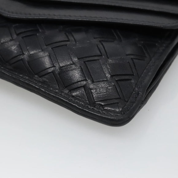 BALLY Shoulder Bag Leather Black Auth BA857