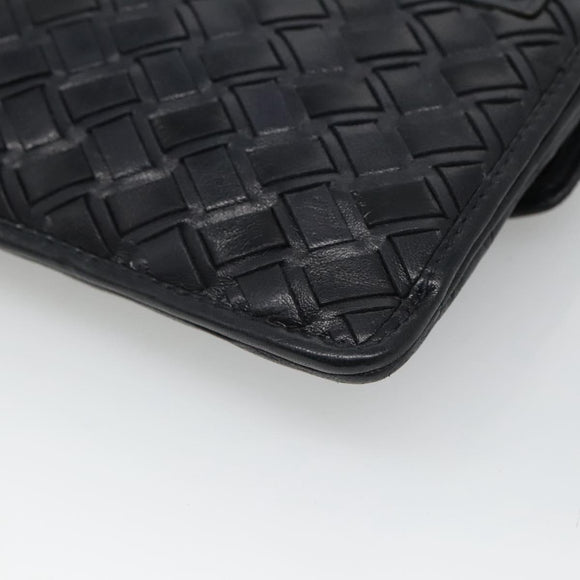 BALLY Shoulder Bag Leather Black Auth BA857