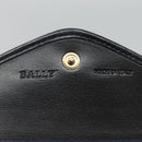 BALLY Shoulder Bag Leather Black Auth BA857-10