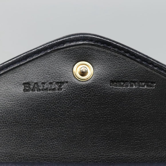 BALLY Shoulder Bag Leather Black Auth BA857