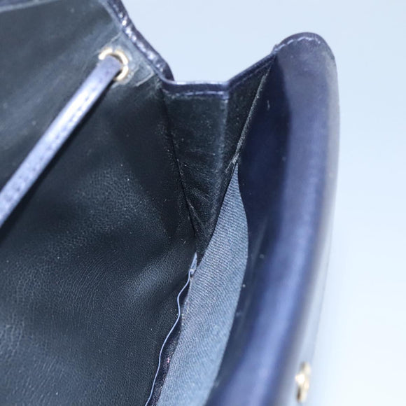 BALLY Shoulder Bag Leather Black Auth BA857