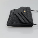 BALLY Shoulder Bag Leather Black Auth BA857-3