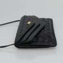 BALLY Shoulder Bag Leather Black Auth BA857-4