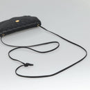 BALLY Shoulder Bag Leather Black Auth BA857-7