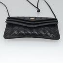 BALLY Shoulder Bag Leather Black Auth BA857-5