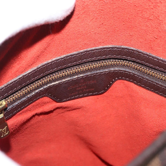 LOUIS VUITTON Damier Ebene Marais Shoulder Bag N42240 LV Auth BA8575