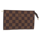 LOUIS VUITTON Damier Ebene Marais Pouch LV Auth BA8576-1