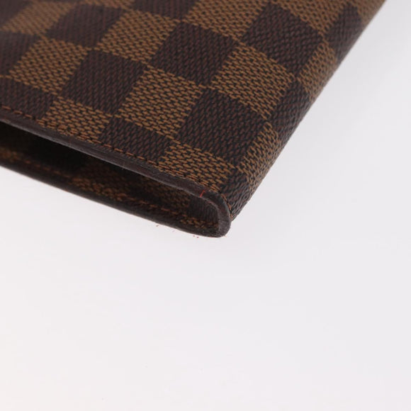 LOUIS VUITTON Damier Ebene Marais Pouch LV Auth BA8576