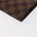 LOUIS VUITTON Damier Ebene Marais Pouch LV Auth BA8576-16