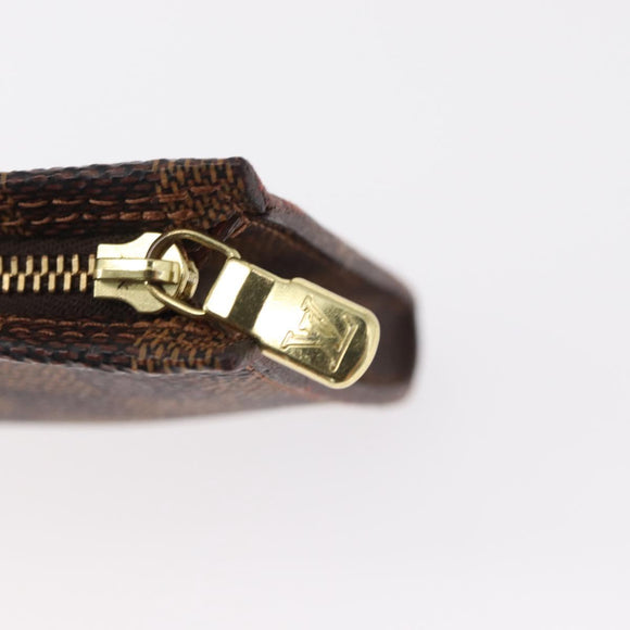 LOUIS VUITTON Damier Ebene Marais Pouch LV Auth BA8576