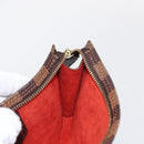 LOUIS VUITTON Damier Ebene Marais Pouch LV Auth BA8576-17