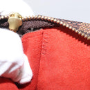 LOUIS VUITTON Damier Ebene Marais Pouch LV Auth BA8576-12