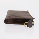 LOUIS VUITTON Damier Ebene Marais Pouch LV Auth BA8576-3