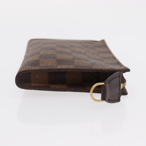 LOUIS VUITTON Damier Ebene Marais Pouch LV Auth BA8576