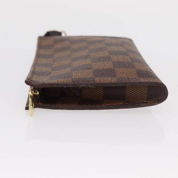 LOUIS VUITTON Damier Ebene Marais Pouch LV Auth BA8576