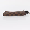 LOUIS VUITTON Damier Ebene Marais Pouch LV Auth BA8576-6