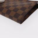 LOUIS VUITTON Damier Ebene Marais Pouch LV Auth BA8576-14