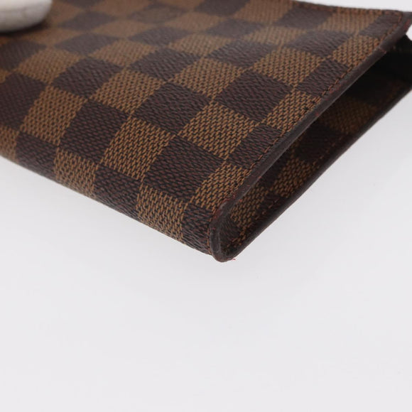 LOUIS VUITTON Damier Ebene Marais Pouch LV Auth BA8576