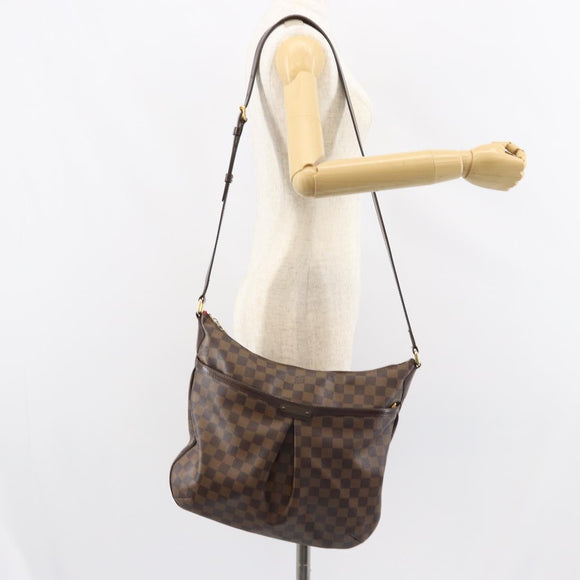 LOUIS VUITTON Damier Ebene Bloomsbury GM Shoulder Bag N42250 LV Auth BA8578