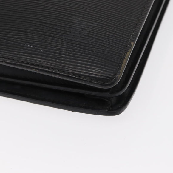 LOUIS VUITTON Epi Serviette Conseiller Business Bag Black M54422 LV Auth BA8581