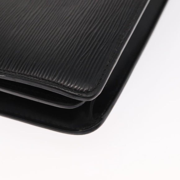 LOUIS VUITTON Epi Serviette Conseiller Business Bag Black M54422 LV Auth BA8581