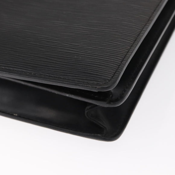 LOUIS VUITTON Epi Serviette Conseiller Business Bag Black M54422 LV Auth BA8581