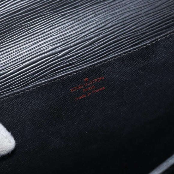 LOUIS VUITTON Epi Serviette Conseiller Business Bag Black M54422 LV Auth BA8581