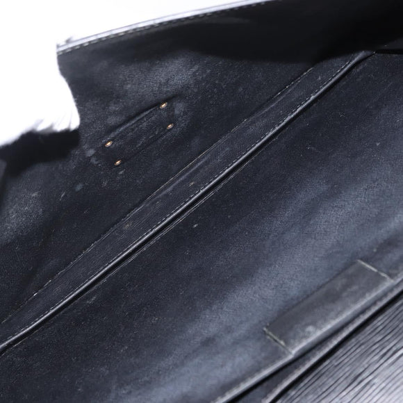 LOUIS VUITTON Epi Serviette Conseiller Business Bag Black M54422 LV Auth BA8581